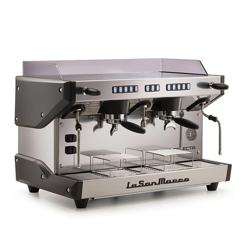 La San Marco Delecta Tam Otomatik Espresso Kahve Makinesi, 2 Gruplu, Siyah, kahve aksesuarı