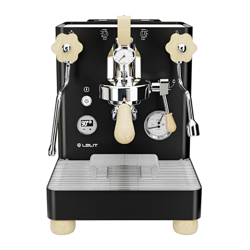 Lelit Bianca PL162T V3 Pedallı Çift Kazanlı Ticari Espresso Kahve Makinesi, Siyah, kahve aksesuarı