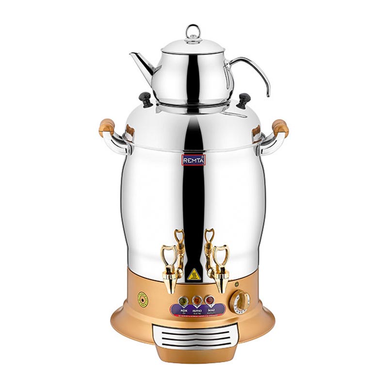 Remta R30 Maksi Çay Makinesi, 2 Demlikli, 16 L, Gold, içecek hazırlama makinesi