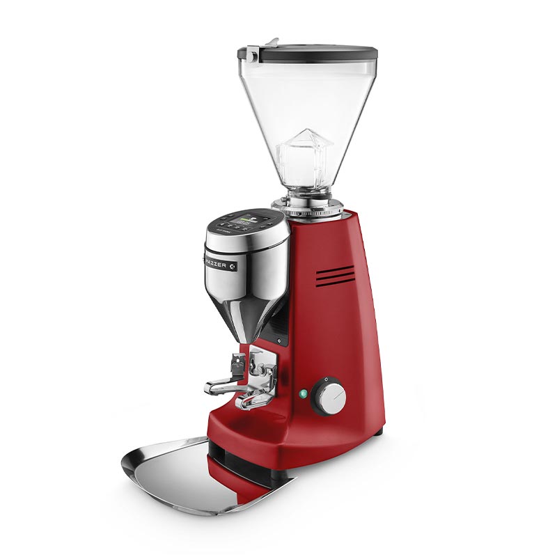 Mazzer Super Jolly V Up Electronic Kahve Değirmeni, Kırmızı, on demand kahve değirmeni