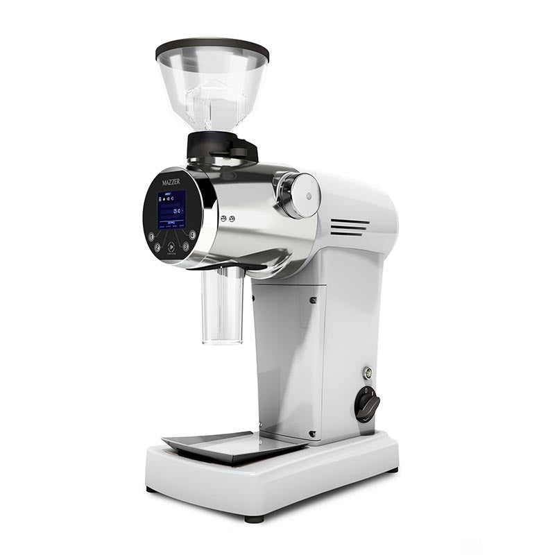 Mazzer ZM Electronic Kahve Değirmeni, Beyaz, kahve değirmeni