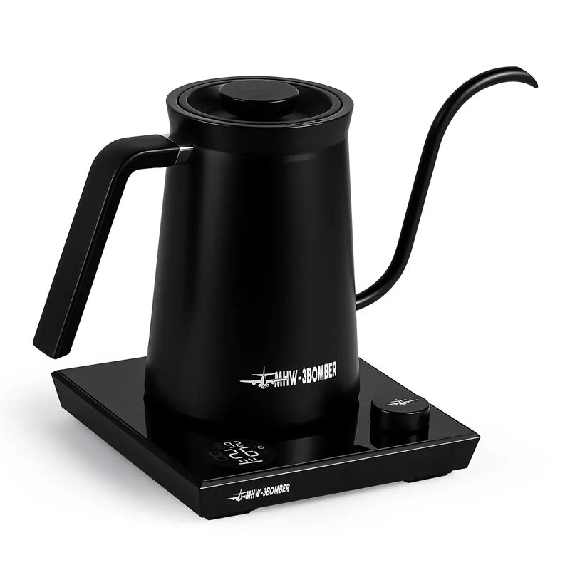 MHW-3Bomber BK6054B-OS Pour Over Isı Ayarlı Kettle, 600 ml, Elektrikli, Siyah, kahve aksesuarı