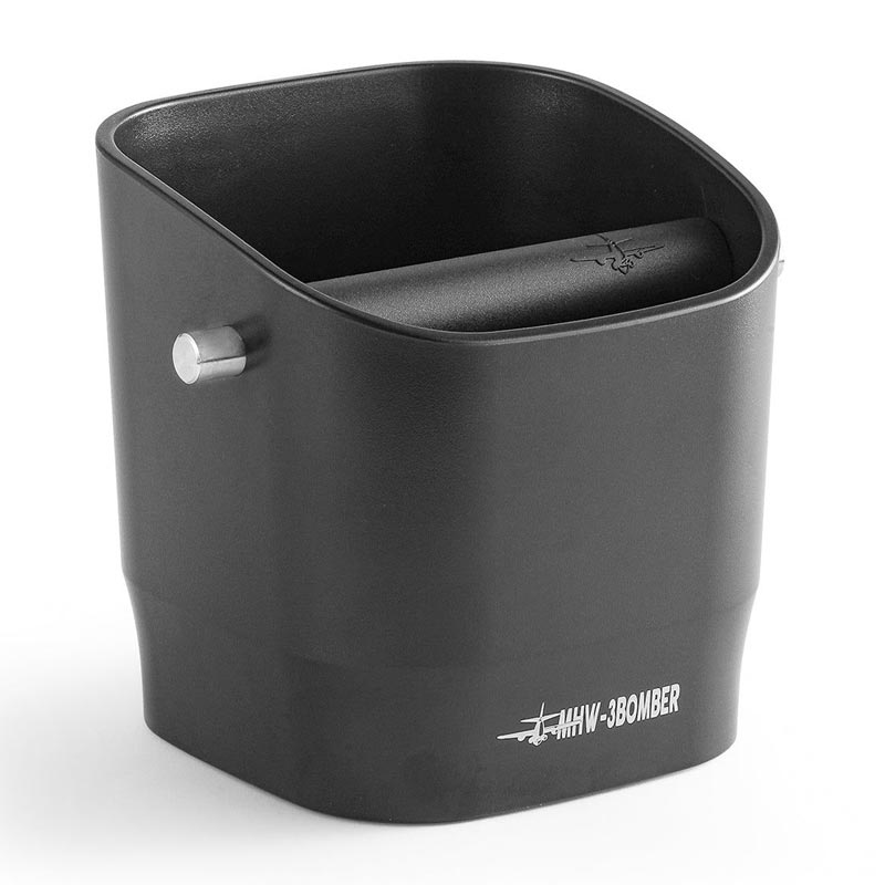 MHW-3Bomber GB5967B Kahve Posa Kovası Knock Box, 110x125x130 mm, 1200 ml, Siyah, kahve aksesuarı