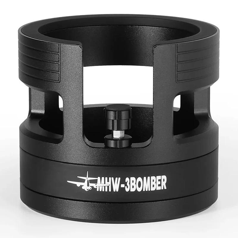 MHW-3Bomber T5839-OS Yu Series Portafiltre Tutucu, 58.35 mm, Siyah, kahve aksesuarı