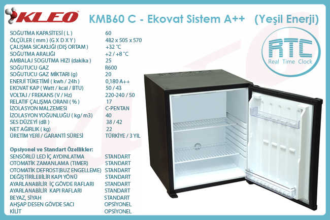 oztiryakiler 60 lt minibar kmb60 eko