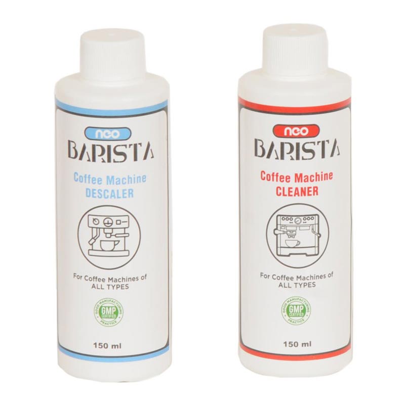 Neo Barista Kahve Makinesi Temizleme ve Kireç Çözücü Kit, 2x150 ml, barista ekipman seti