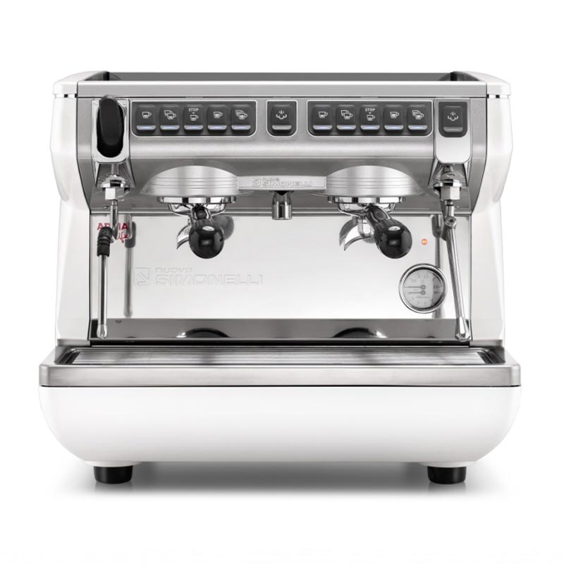 Nuova Simonelli Appia Life Compact Tall Cup Tam Otomatik Espresso Kahve Makinesi, 2 Gruplu, Beyaz, kahve aksesuarı