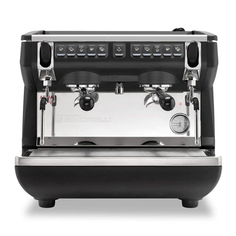 Nuova Simonelli Appia Life Compact Tall Cup Tam Otomatik Espresso Kahve Makinesi, 2 Gruplu, Siyah, kahve aksesuarı