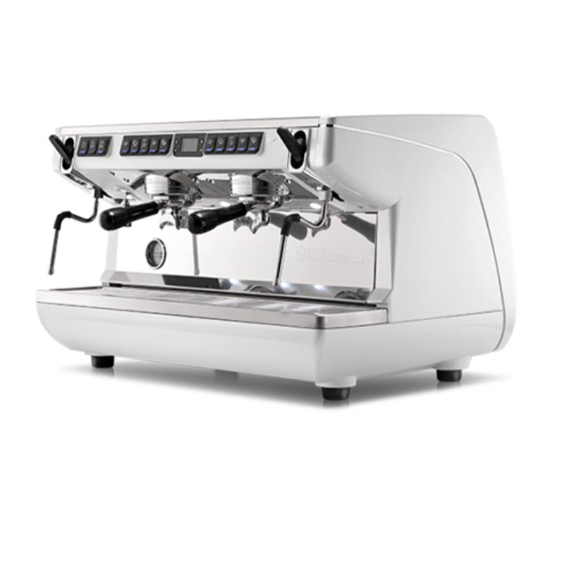 Nuova Simonelli Appia Life XT Tall Cup Tam Otomatik Espresso Kahve Makinesi, 2 Gruplu, Beyaz, kahve aksesuarı