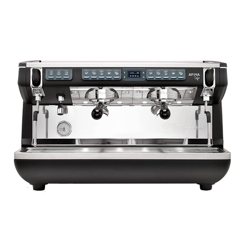 Nuova Simonelli Appia Life XT Tall Cup Tam Otomatik Espresso Kahve Makinesi, 2 Gruplu, Siyah, kahve aksesuarı