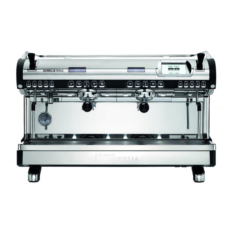 Nuova Simonelli Aurelia Wave T3 Volumetric Tam Otomatik Espresso Kahve Makinesi, 2 Gruplu, Kırmızı, kahve aksesuarı