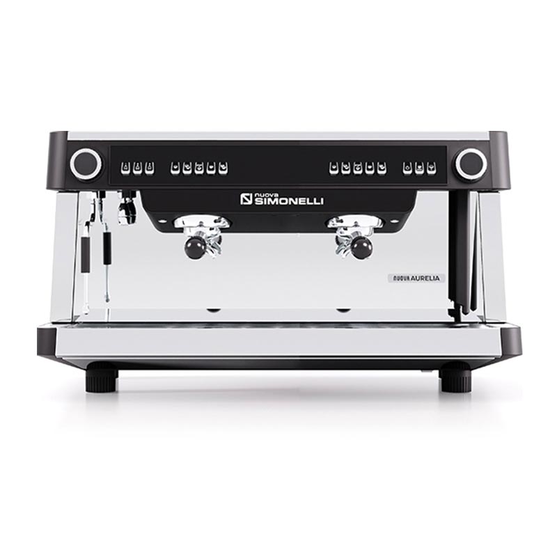 Nuova Simonelli Nuova Aurelia Volumetric Tall Cup Otomatik Dozaj Ayarlı Espresso Kahve Makinesi, 2 Gruplu, kahve aksesuarı