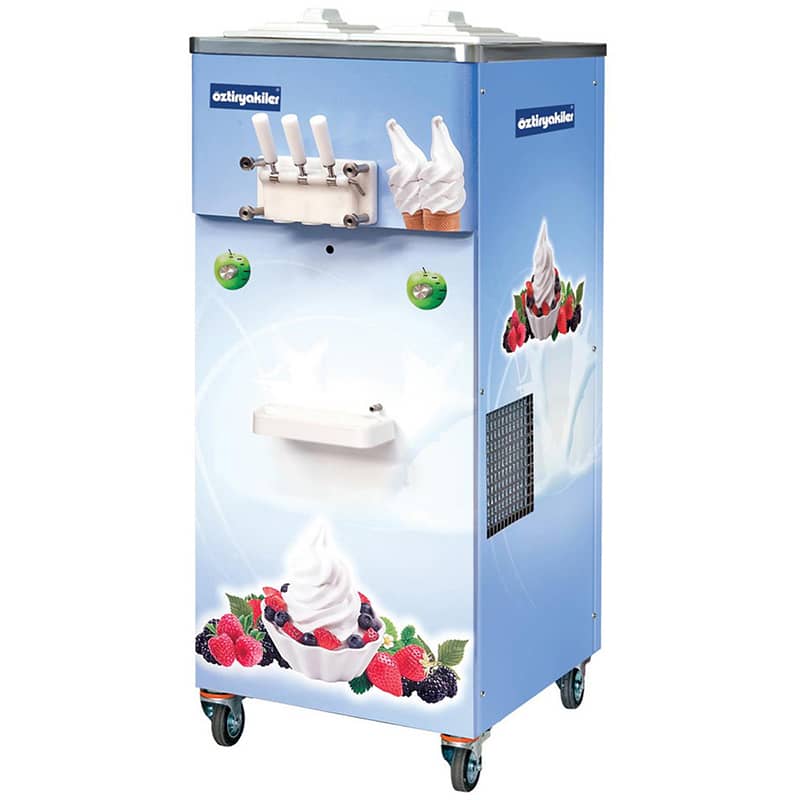 oztiryakiler 3 kollu dondurma makinesi 2x15 lt