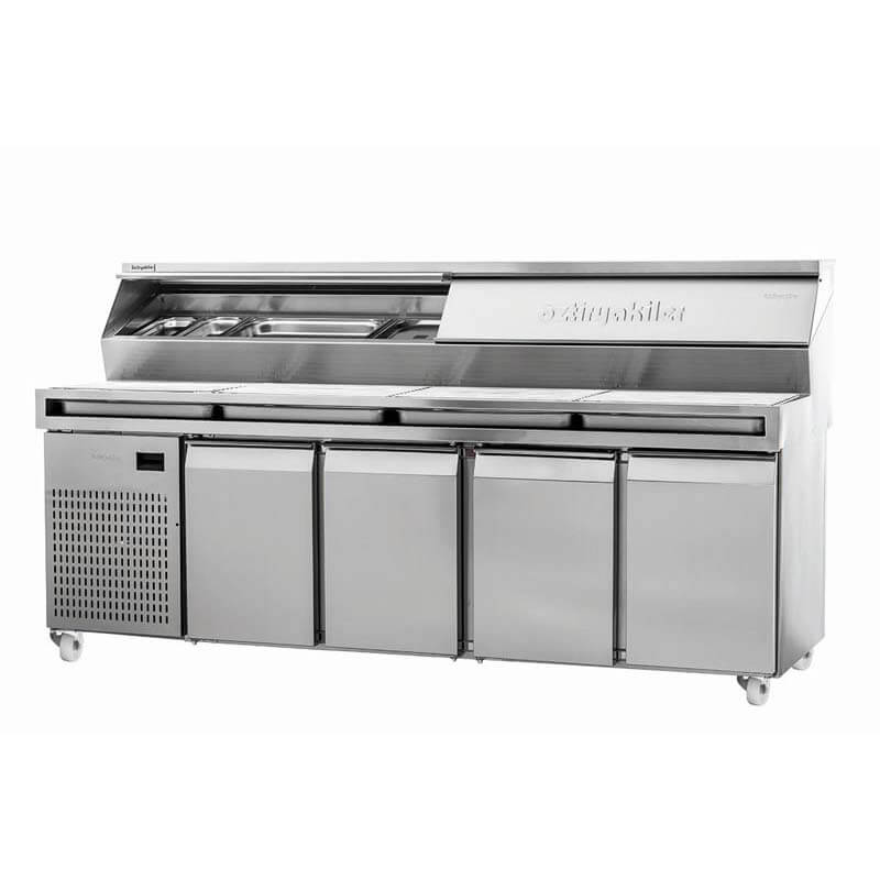 oztiryakiler 4 kapili pizza hazirlik dolabi 240x80 cm