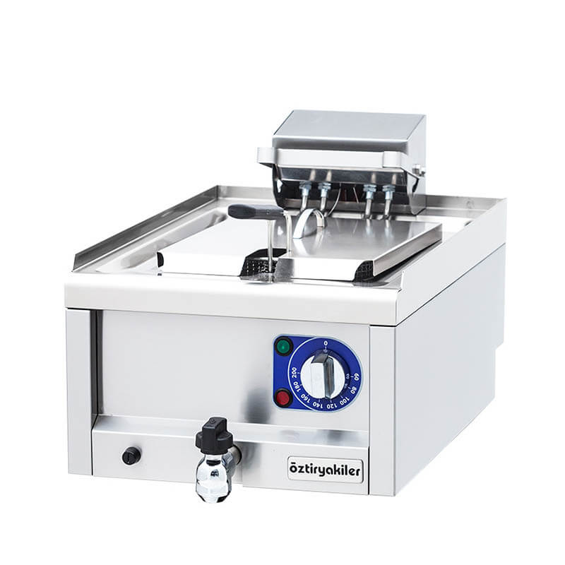 oztiryakiler 600 seri elektrikli fritoz tekli 7 lt 40x60x24 cm ofe 4060