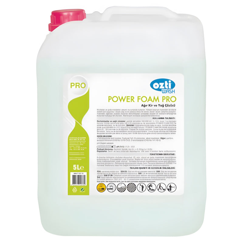 oztiryakiler agir kir ve yag sokucu otomata uygun power foam pro 5 lt