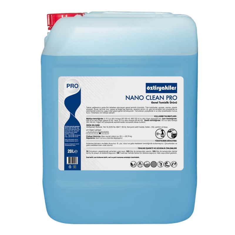 oztiryakiler nano clean pro cam kokulu cok amacli genel temizlik urunu 20 lt