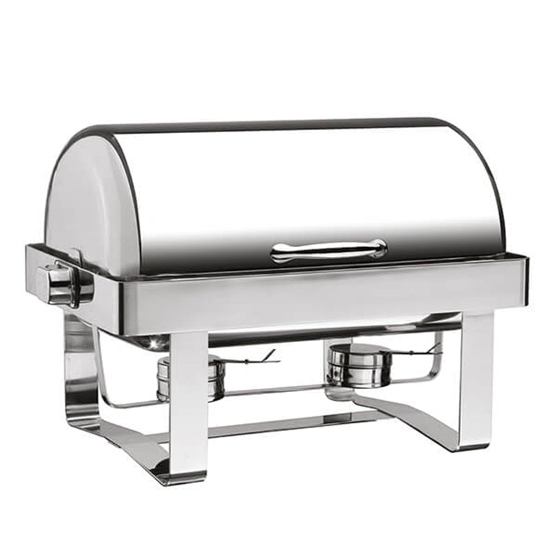oztiryakiler chafing dish 180 derece acilir kapak duz ayak kizakli isiticisiz