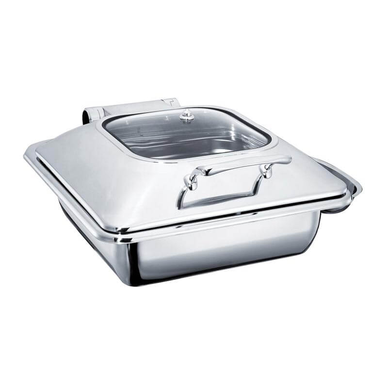 oztiryakiler chafing dish dikdortgen cam kapakli ayaksiz 9 l gn 11