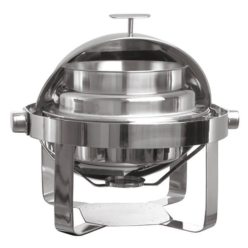 oztiryakiler chafing dish kuresel kapakli corbalik duz ayak kizakli isiticisiz