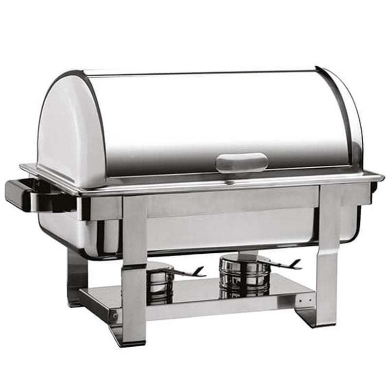 oztiryakiler chafing dish yekpare rolltop kapak was ayak kizakli isiticisiz