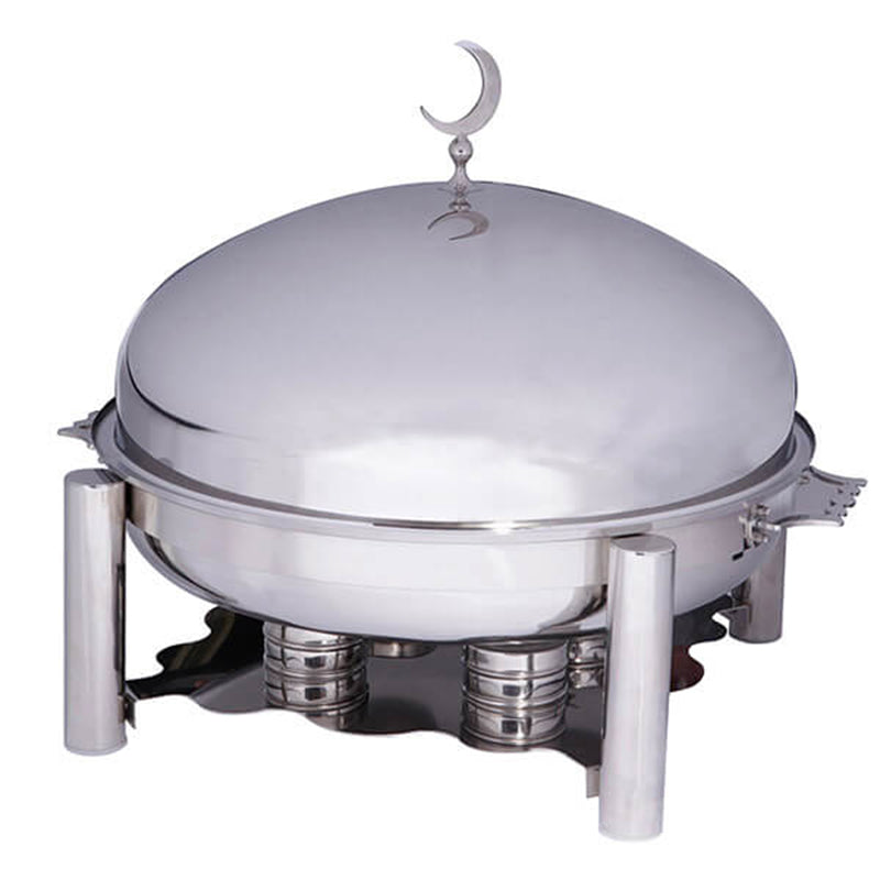 oztiryakiler chafing dish yuvarlak 80 cm kapak ortadogu model