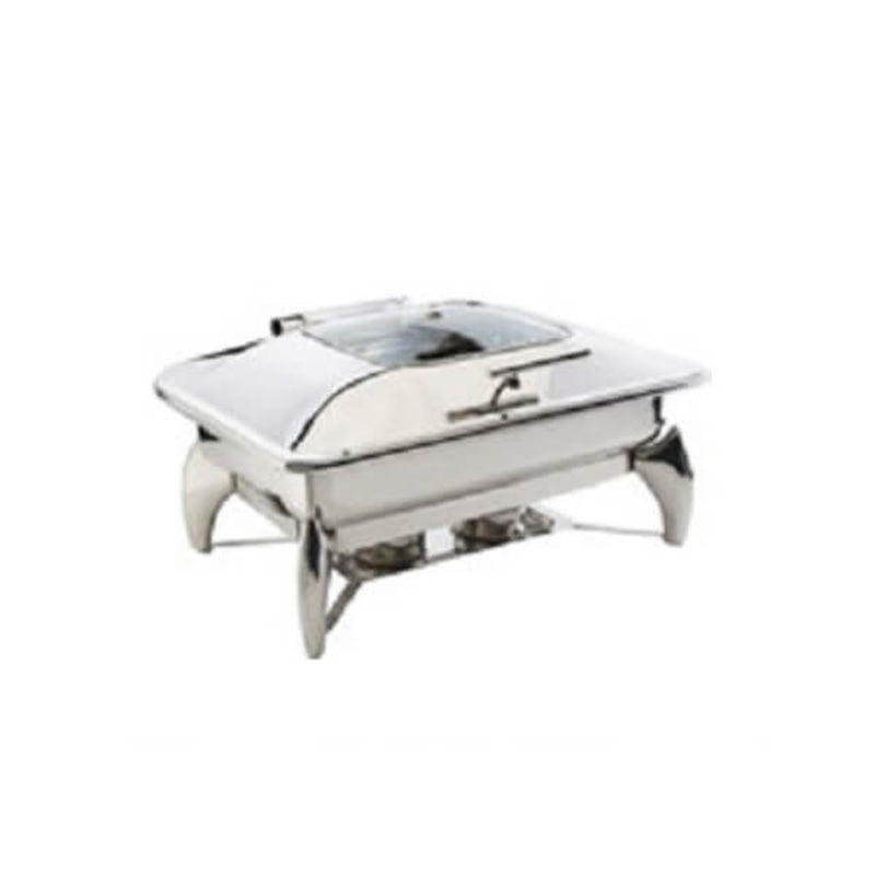oztiryakiler dikdortgen cam kapakli chafing dish ayakli gn 11 9 lt