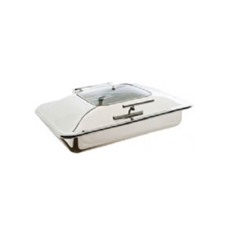oztiryakiler dikdortgen cam kapakli chafing dish ayaksiz gn 11 9 lt