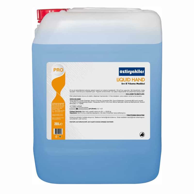 oztiryakiler sivi el yikama maddesi liquid 20 lt