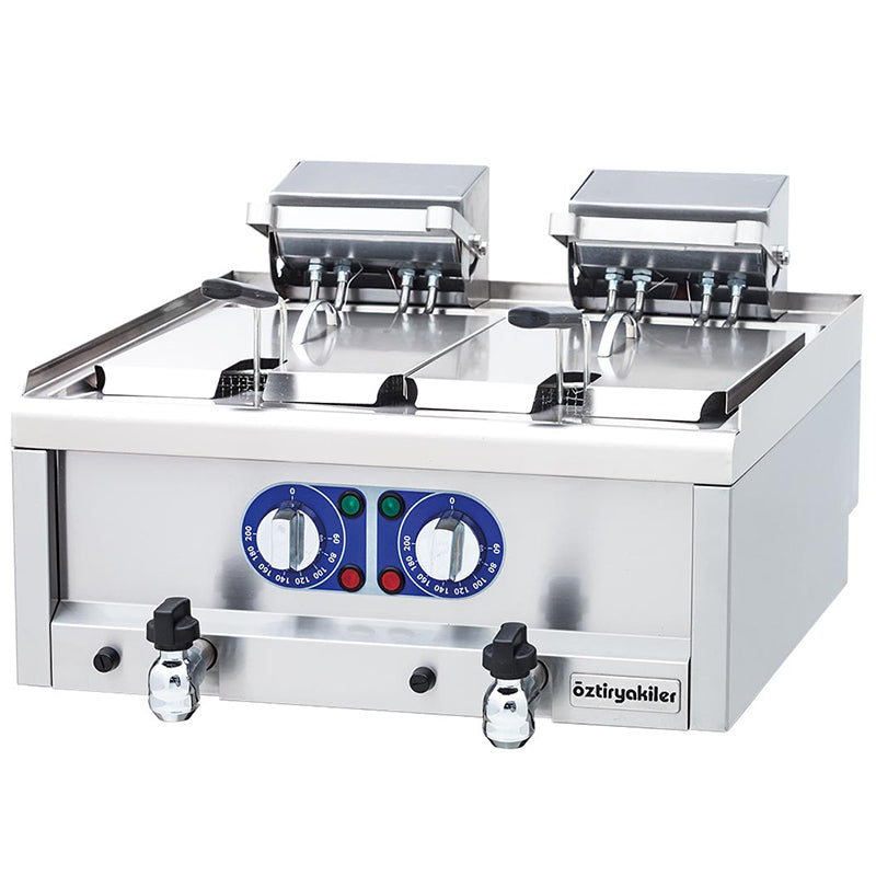 oztiryakiler elektrikli fritoz ciftli 60x60x24 cm ofe 6060n