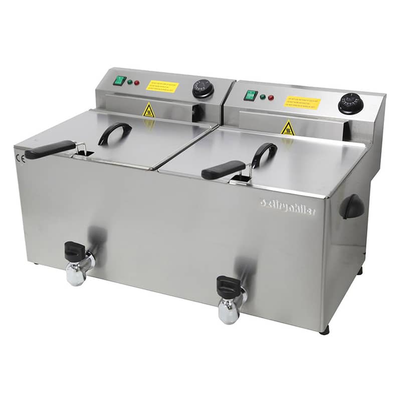 oztiryakiler elektrikli fritoz trifaze ciftli 715x42x37 cm of 10ds