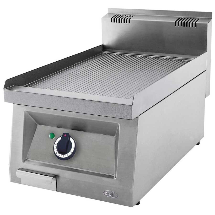 oztiryakiler elektrikli grill plate oluklu 40x65x30 cm ogp 4065 n