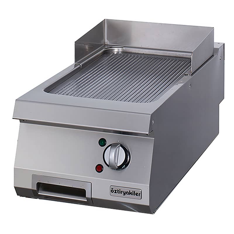 oztiryakiler elektrikli grill plate oluklu 40x90x30 cm oge 4090 n