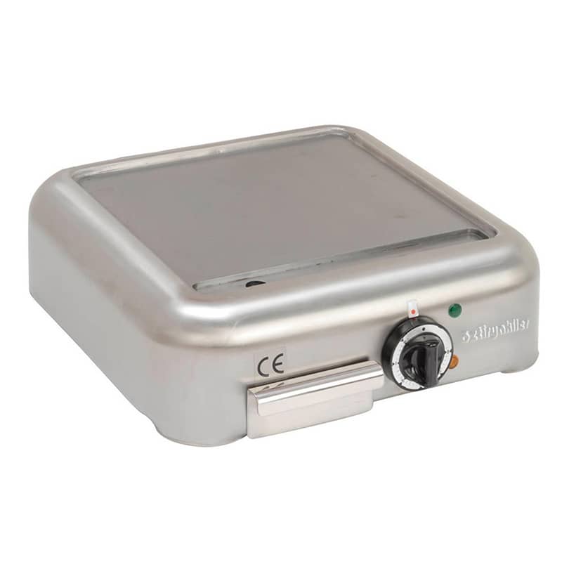 oztiryakiler elektrikli grill plate tekli duz compact serisi 40x40 cm ocge 4040