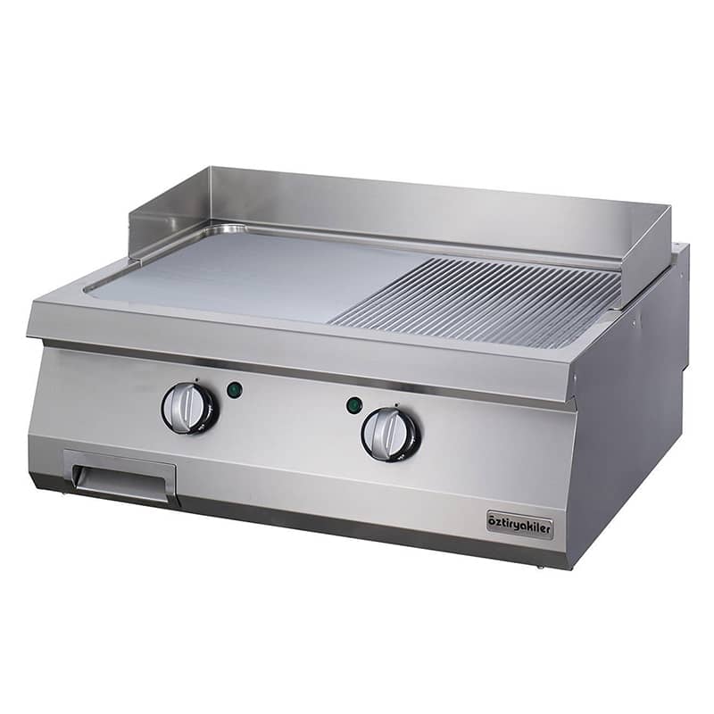 oztiryakiler elektrikli grill plate yari oluklu 80x90x30 cm oge 8090 12 n c