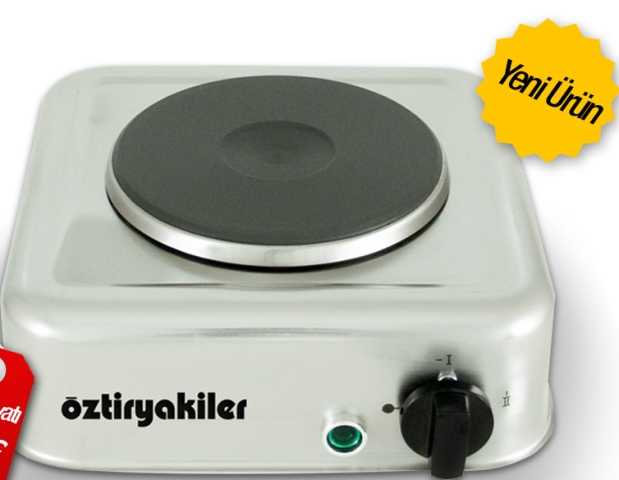oztiryakiler set ustu elektrikli ocak tekli 25x25x9 cm