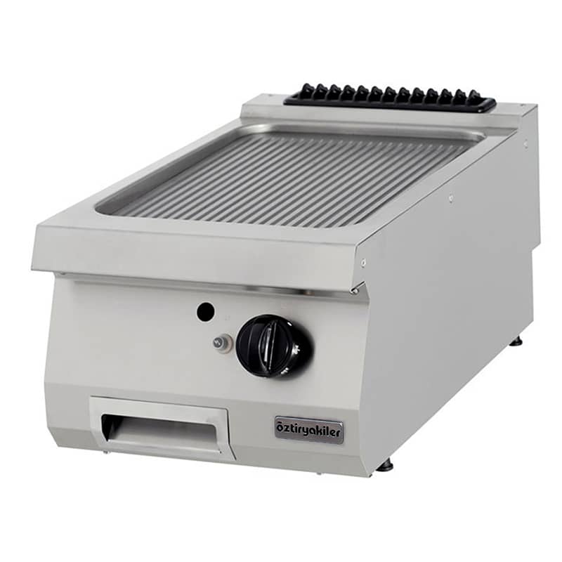 oztiryakiler gazli grill plate oluklu 40x70x30 cm ogg 4070 n