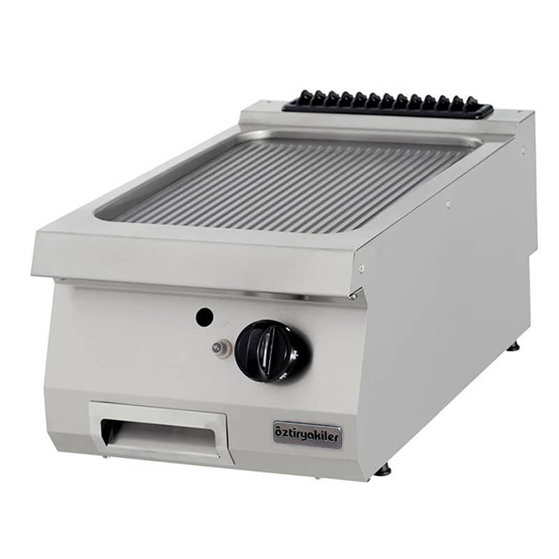 oztiryakiler gazli grill plate oluklu 40x90x30 cm ogg 4090 n