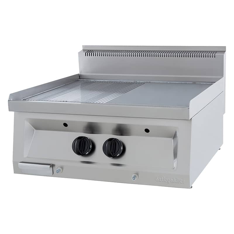 oztiryakiler gazli grill plate yari oluklu 70x65x30 cm ogpg 7065 12n ps