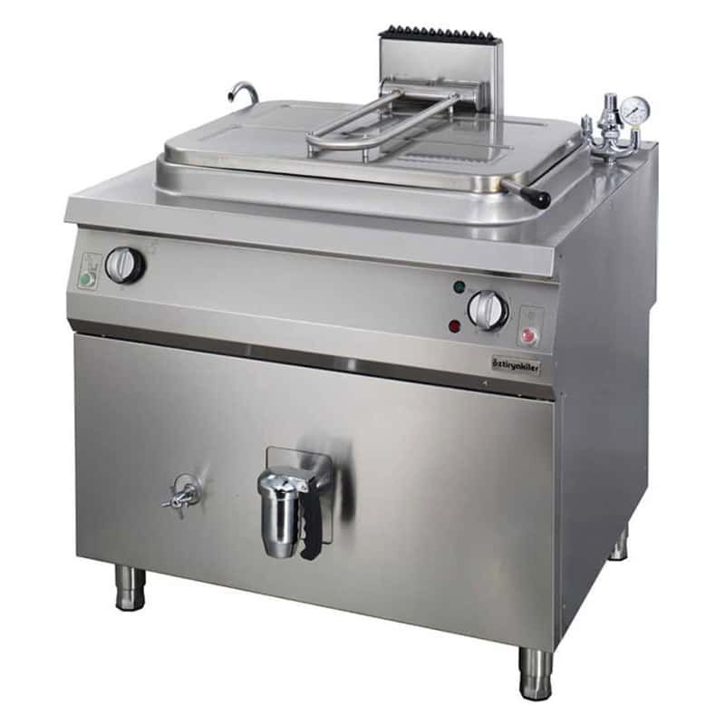 oztiryakiler indirekt elektrikli kaynatma tenceresi silindirik kazanli 250 lt 100x110x85 cm oteir 250
