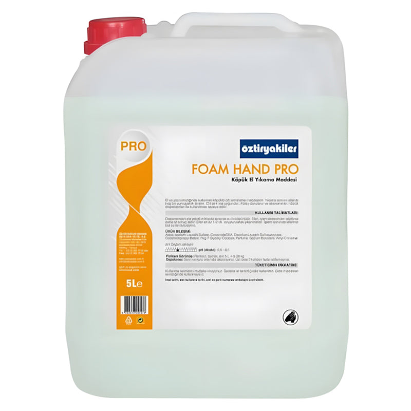 oztiryakiler kopuk el yikama maddesi foam hand pro 5 lt