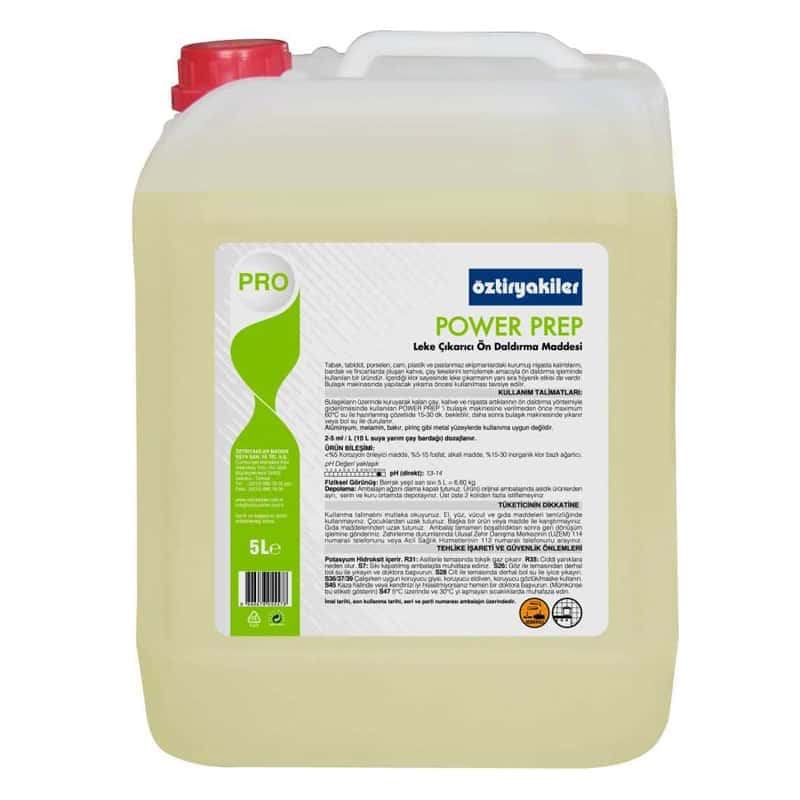 oztiryakiler nisasta ve leke cikarici sivi on daldirma maddesi power prep 5 lt