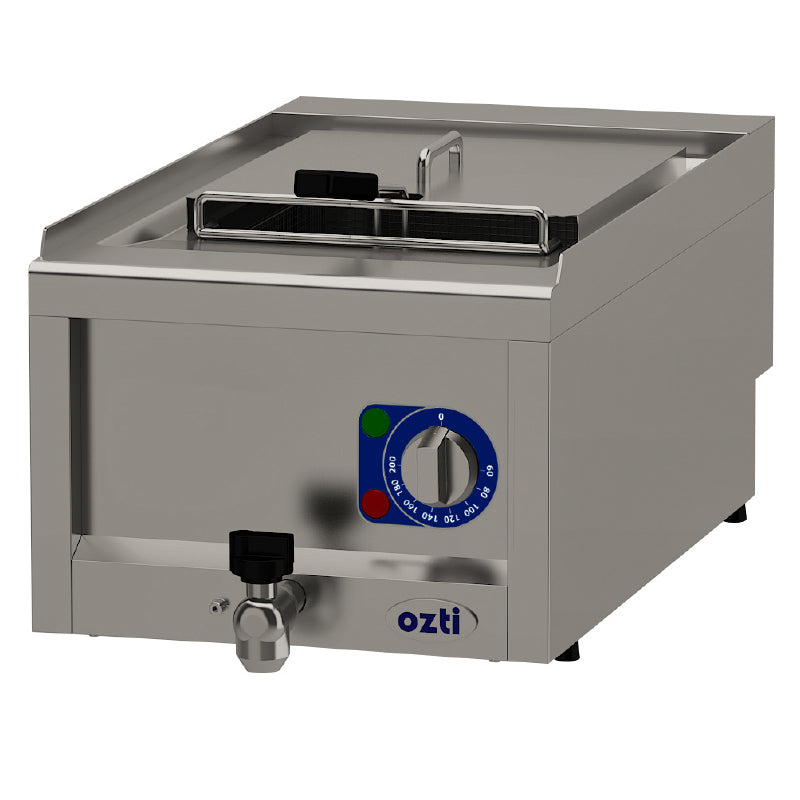 oztiryakiler optimum 700 seri set ustu fritoz tekli elektrikli 40x70x30 cm ofe 4070 e