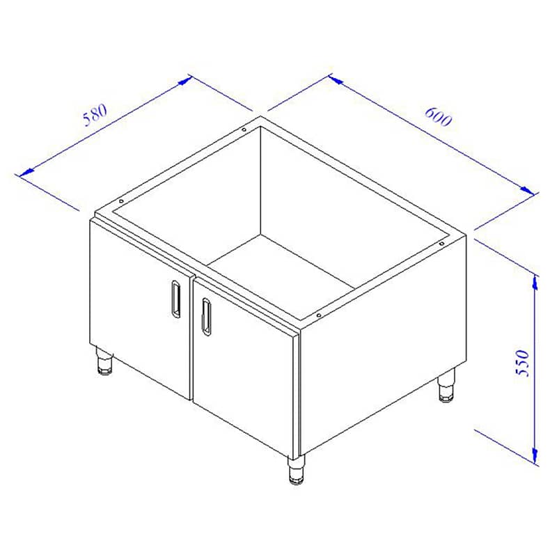 oztiryakiler set alti dolap 60x60 cm
