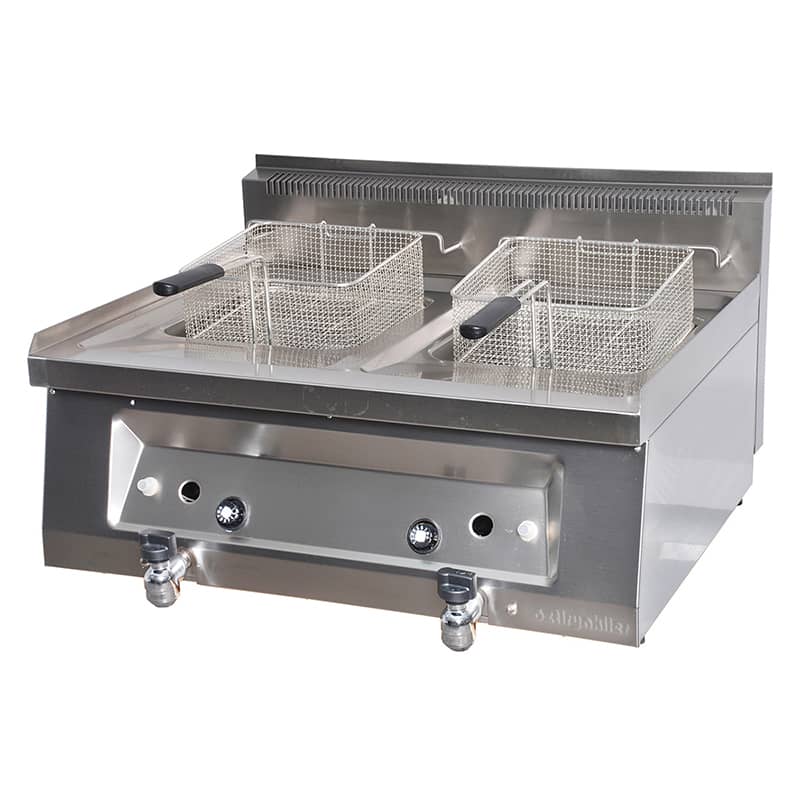 oztiryakiler set ustu gazli fritoz ciftli 80x65x30 cm ofg 7065