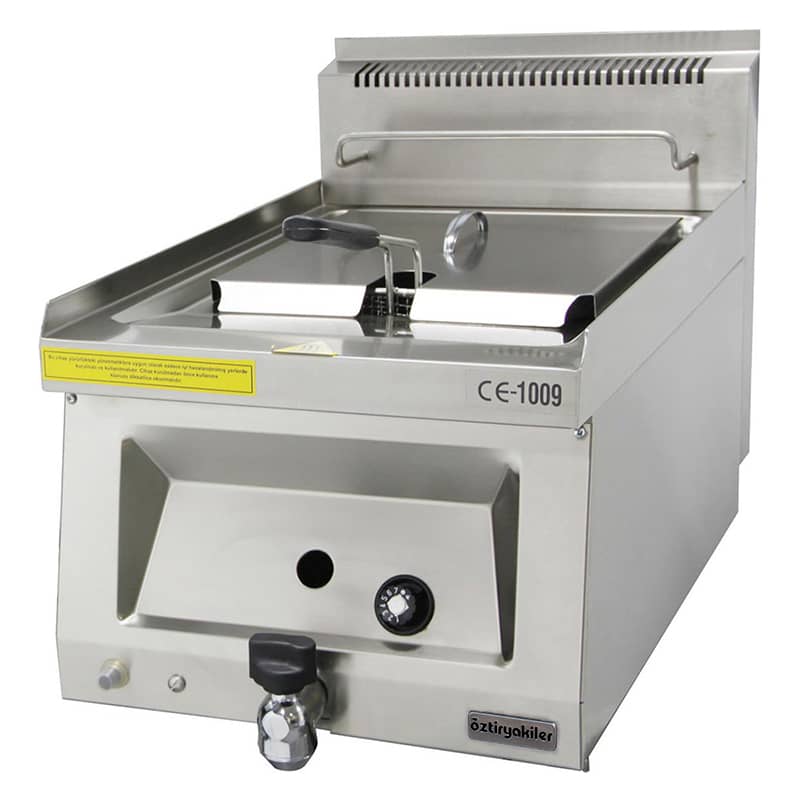 oztiryakiler set ustu gazli fritoz tekli 40x65x30 cm ofg 4065