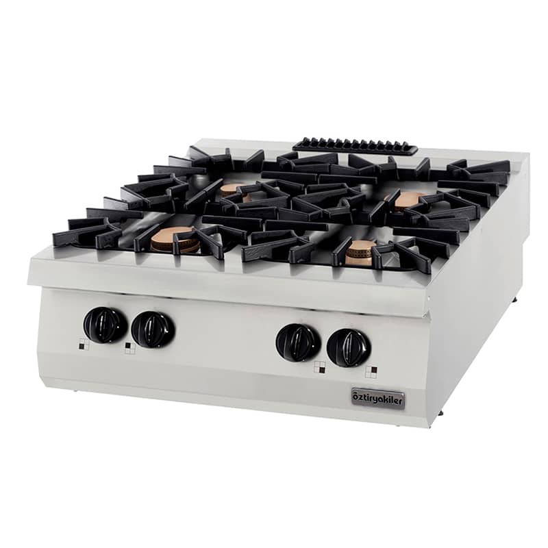 oztiryakiler set ustu gazli ocak dortlu 40 kw 80x90x30 cm osog 8090 p