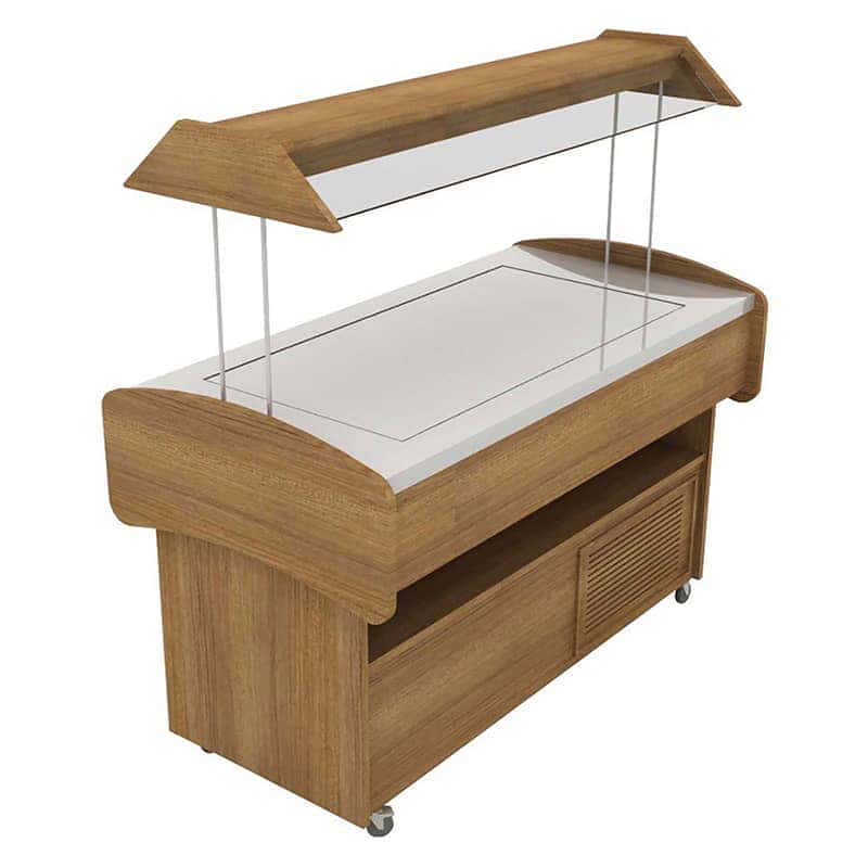 oztiryakiler soguk duz zeminli saladbar sbec - 02 model