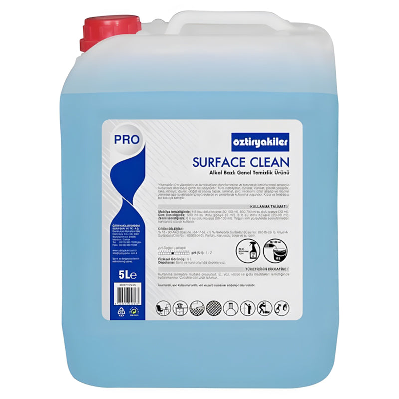 oztiryakiler surface clean alkol bazli genel temizlik urunu 5 lt