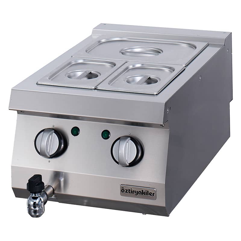oztiryakiler yeni 700 serisi set ustu elektrikli bain marie 40x70x30 gn kaplar haric obe 4070